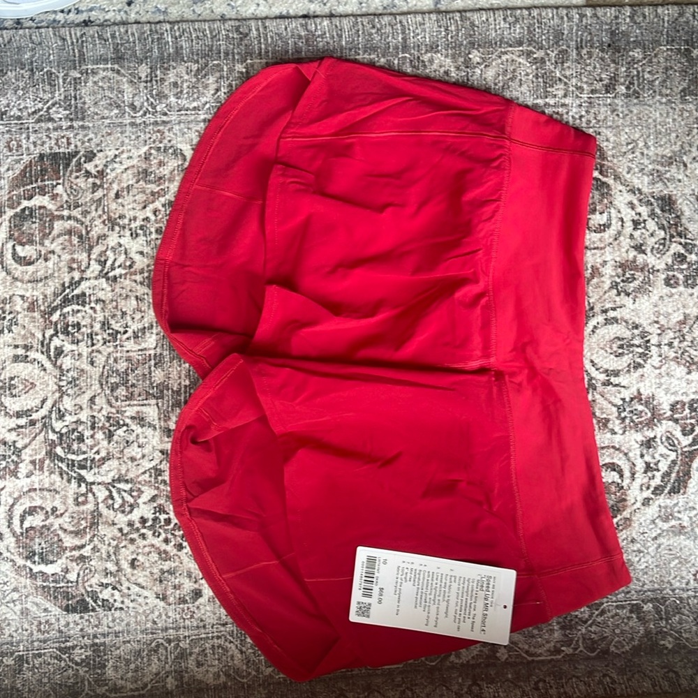 Lululemon speed up shorts 4 inches lined